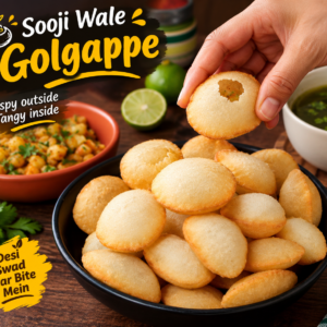 Sooji wale golgappe
